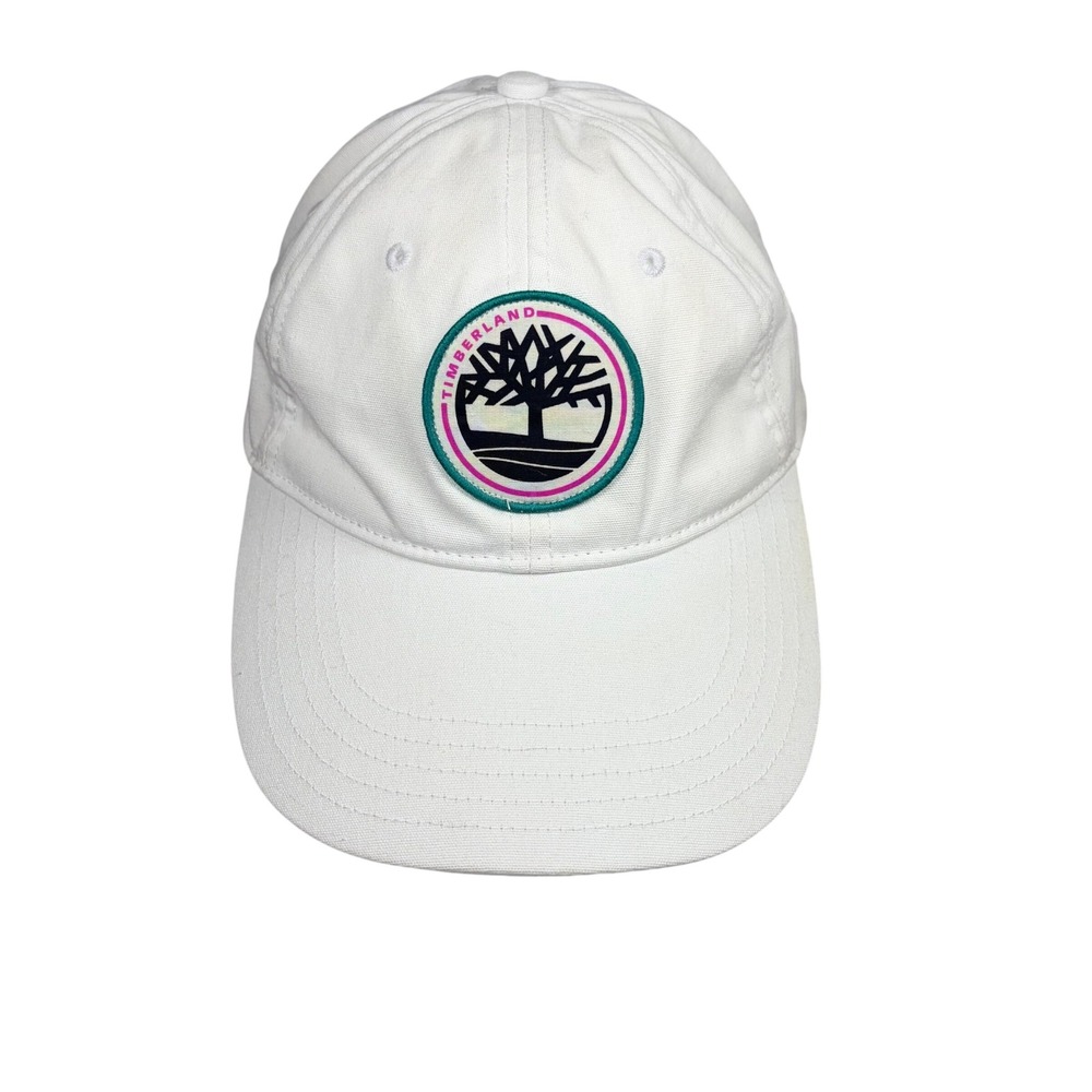 Timberland Baseball‎ Cap Mens White New Adjustable Snapback Logo Patch Hat